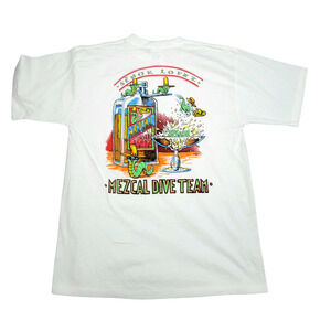 Senor Lopez Mezcal Team Men's Single Stitch Vintage T Shirt Size L